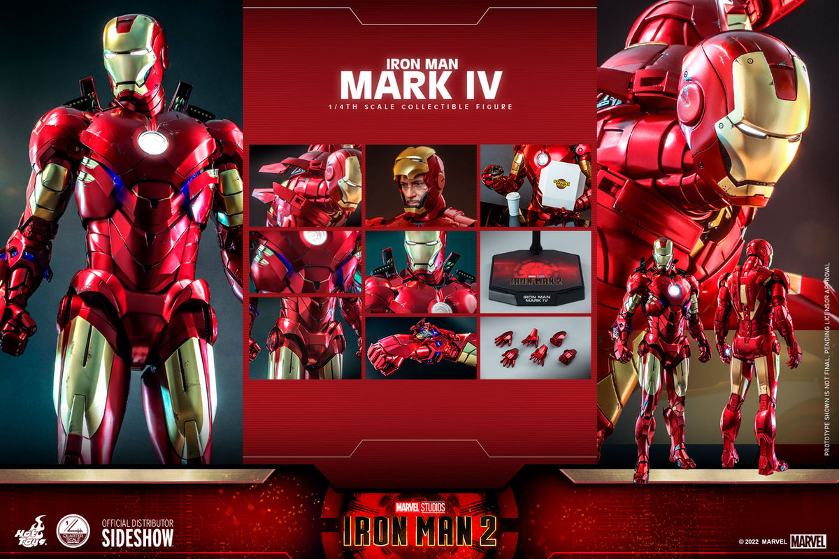 Hot Toys Iron Man Mark IV 1 4 Scale Figure Cartoon Kingdom