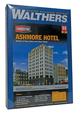 Walthers Cornerstone HO Ashmore Hotel Kit