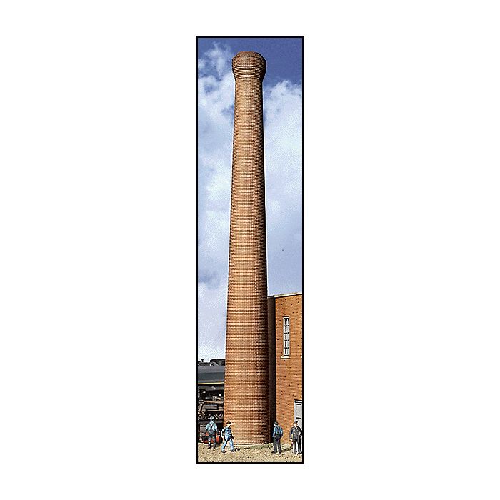 Walthers Cornerstone 933-3728 HO One-Piece Brick Smokestack Pkg of 2 Assembled NIB