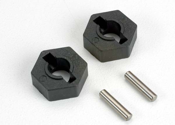 Traxxas 4954 14mm Hex Wheel Hubs with Axle Pins (2.5x12mm) (2) NIB