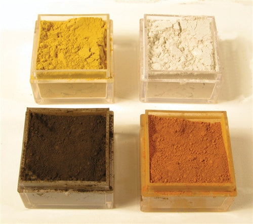 Monroe Models Weathering Powder Mini Starter Set (Set "C": Desert Sand, Dirty White, Dark Earth, New Fresh Rust)