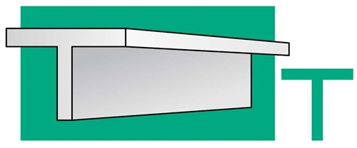 Evergreen Scale Models 767 14" Styrene T-Beam/Column .198 x .065" Pkg of 3 NIB