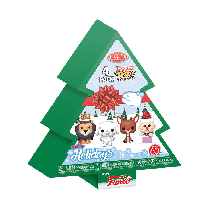 Pocket POP! Rudolph Holiday Tree Box (4pk)