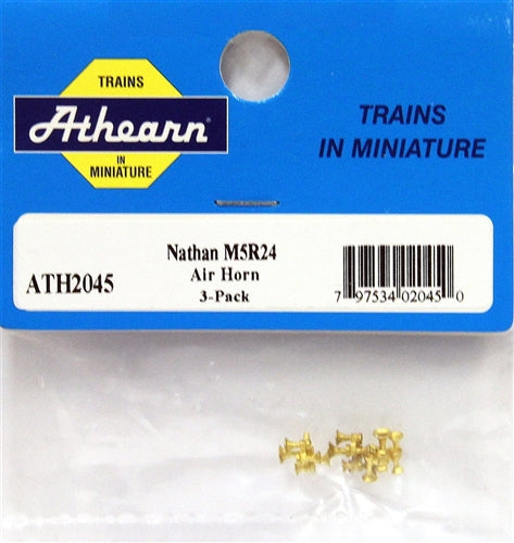 Athearn ATH02045 HO Nathan M5R24 Brass Horn Pkg of 3 NIB