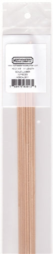 Northeastern Scale Lumber Co. HOSCAL2611 HO Scale Lumber 2 x 6" (5.1 x 15.2cm) 11" Length Pkg of 12 NIB