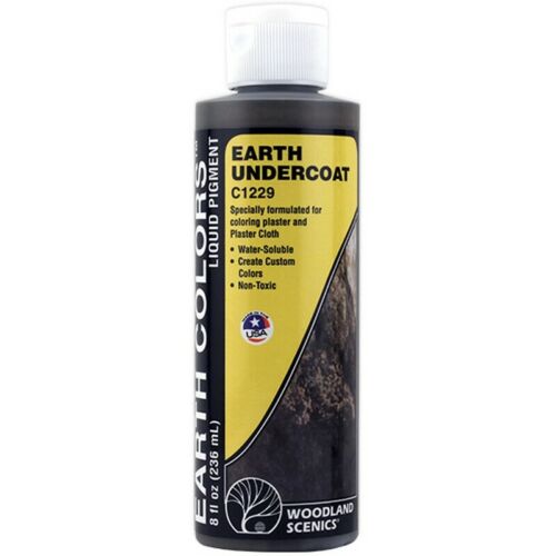 Woodland Scenics Earth Colors Liquid Pigment Earth Undercoat 8oz 237mL Bottle