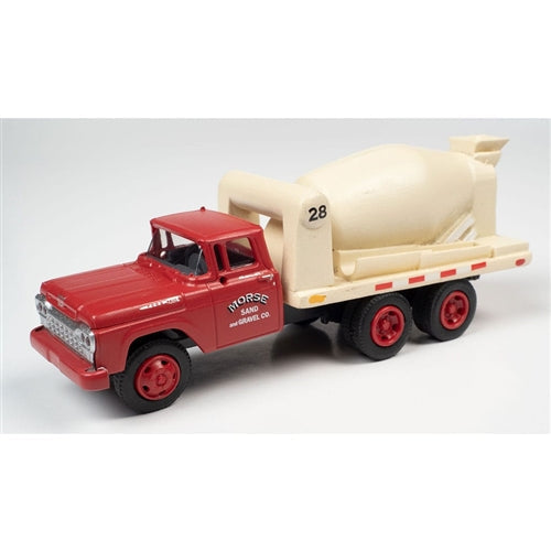 Classic Metal Works - Mini Metals 30615 HO 1960 Ford Cement/Concrete HD Truck Morse Sand & Gravel Assembled NIB