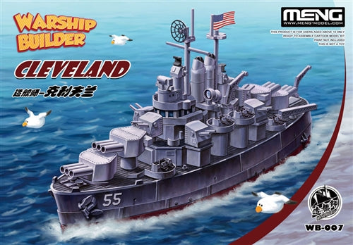 Meng Model WB-007 Warship Builder Cleveland Scale Plastic Model Kit NIB