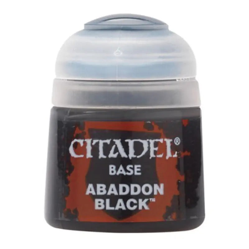 Citadel Colour: Base Abaddon Black Acrylic Paint 12ml