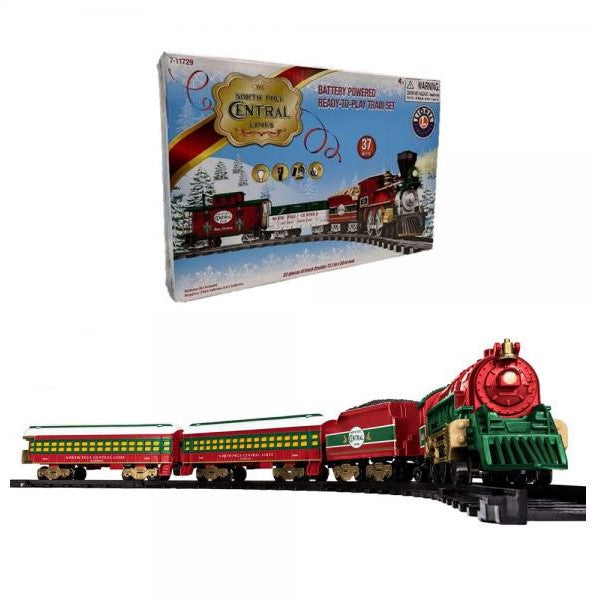 Lionel North Pole Central Lines Mini Battery Train Set