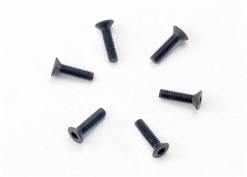 Traxxas 2523 2.5x10mm Countersunk Machine Screws (Hex Drive) (6) NIB