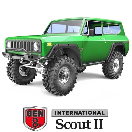 Redcat Racing GEN8 V2 RC Rock Crawler 1/10 International Harvester Scout II Green RTR