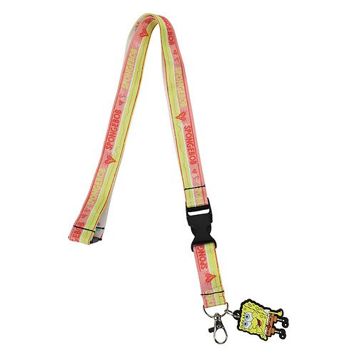 Spongebob Yellow Lanyard with Charm