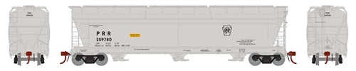 Athearn Genesis ATHG15806 HO ACF 4600 3-Bay Centerflow Hopper Pennsylvania Railroad PRR #259780 White Black NIB RTR