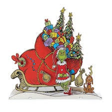 Grinch Sleigh Mantle Decor by Department 56