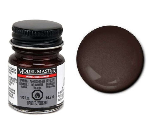 Testors Model Master 2752 Dark Brown Enamel Paint, 0.5 OZ Bottle