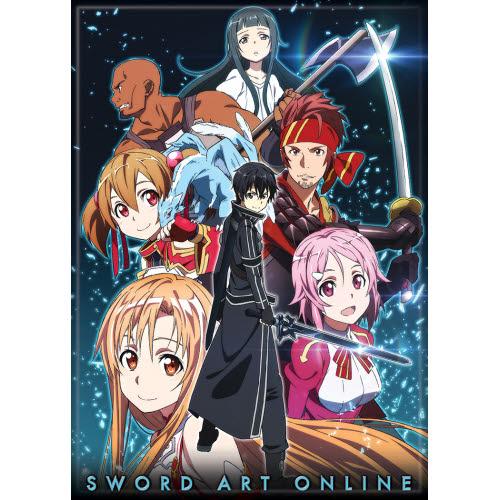 Sword Art Online S1 Group Poster Night Magnet