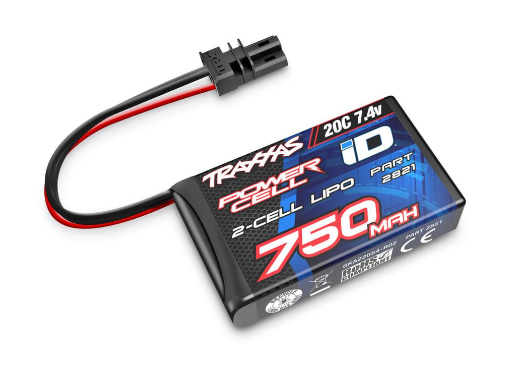 Traxxas 2S 750mAh 7.4V 20C LiPo iD Connector Soft Case