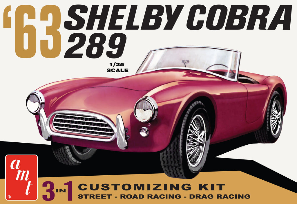 AMT 1963 Shelby Cobra 289 1:25 Plastic Model Kit