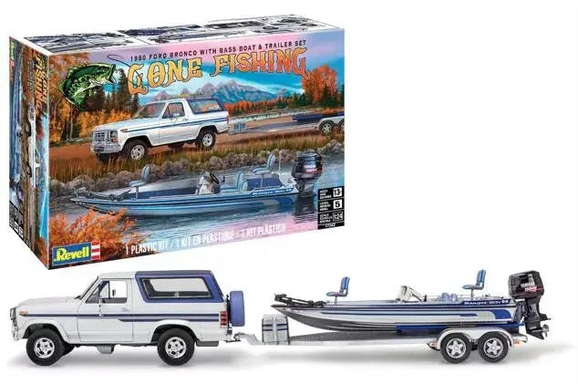 Revell 1980 Ford Bronco w/Bass Boat 1/24 Plastic Model Kit