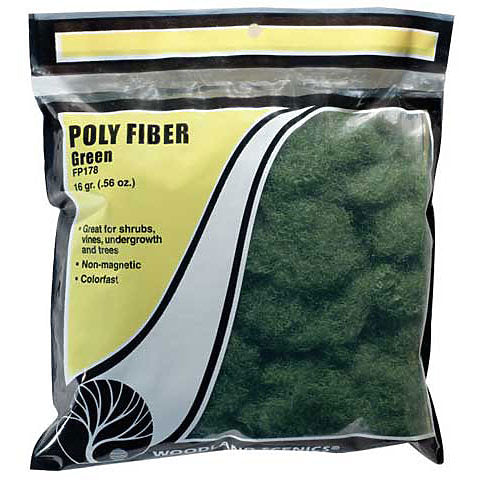 Woodland Scenics Poly Fiber Green 9/16oz (16g)