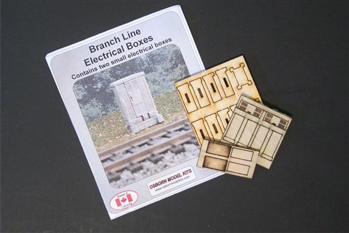 Osborn Model Kits RRA-1110 HO Branch Line Electrical Boxes Laser Cut Wood KIT NIB