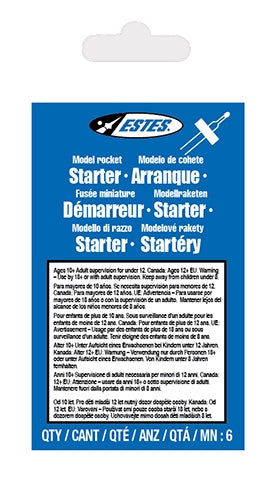 Estes Rockets 2302 Model Rocket Starters NIB