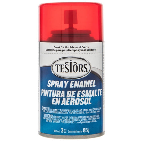 Testors 1605 Transparent Candy Red Spray Enamel Spray Paint 3oz (85g) NIB