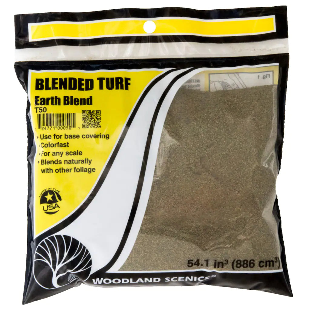 Woodland Scenics Blended Turf Earth 54 cu in (885 cu cm)