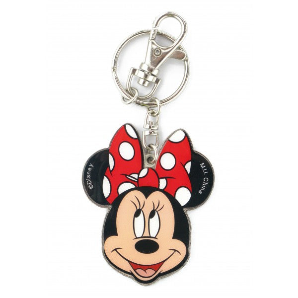 Minnie Mouse Double Sided Colour Pewter Keychain