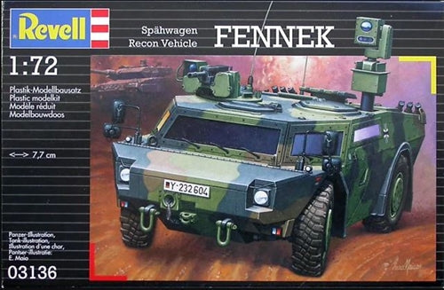 Revell Germany 03136 Fennek Recon Vehicle 1/72 Scale Plastic Model Kit NIB