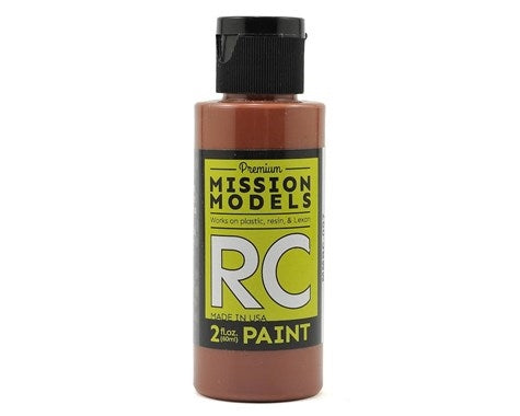 Mission Models MMRC-007 Water-based RC Paint, 2 oz bottle, Brown