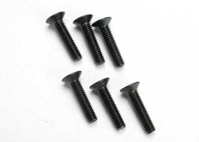 Traxxas 2547 4x18mm Flat Head Screws (6) NIB