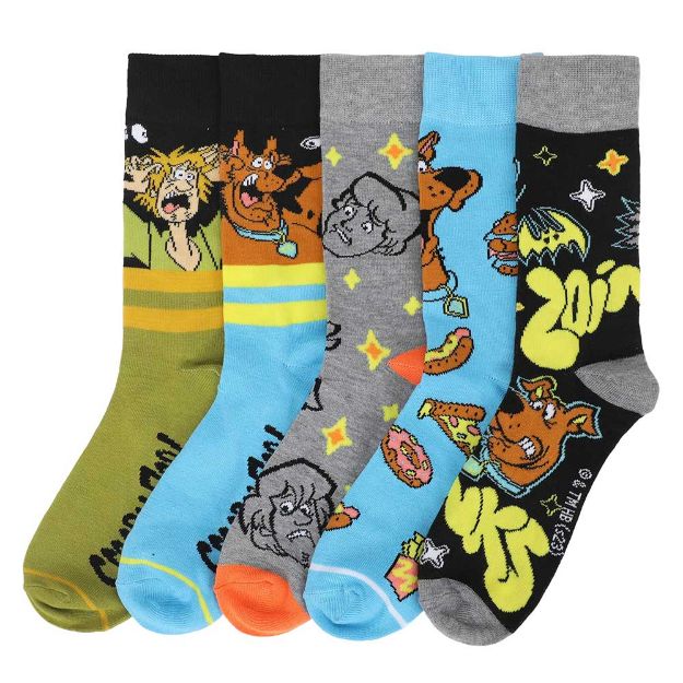 Scooby-Doo & Gang Crew Socks 5 pair