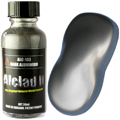 Alclad II 103 Dark Aluminum Lacquer Paint 30mL NIB