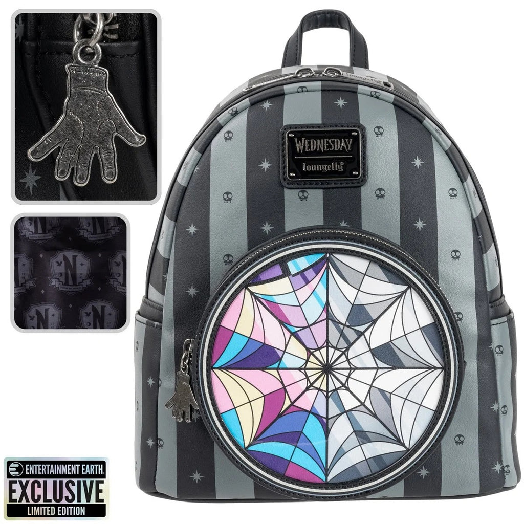 Loungefly Wednesday Nevermore Mini-Backpack Entertainment Earth Exclusive