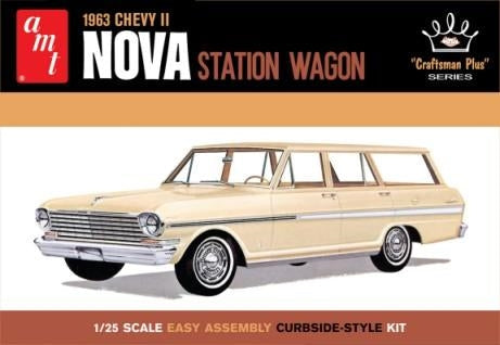 AMT 1963 Chevy II Nova Station Wagon "Craftsman Plus Series" 1/25 Plastic Model Kit