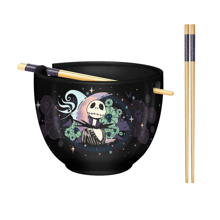 Nightmare Before Christmas Jack Starry 20oz Ramen Bowl w/ Chopsticks