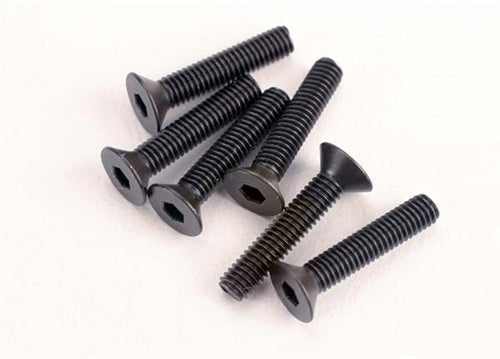 Traxxas 2553 3X15mm Flat Head Machine Screw (6) NIB