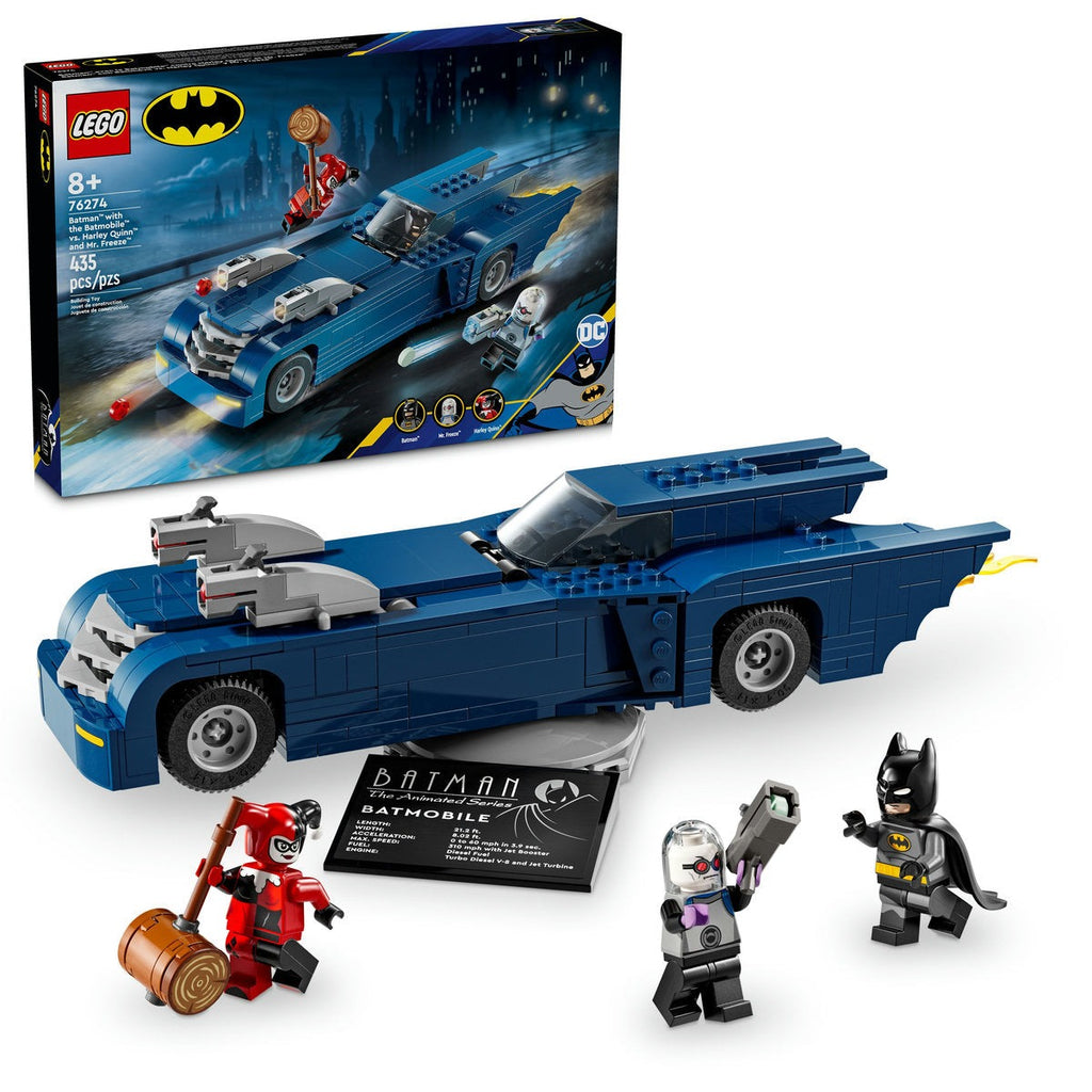 LEGO Batman the Animated Series - Batman with Batmobile vs Harley Quinn & Mr Freeze