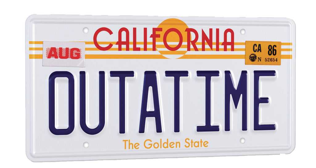 Back to the Future Outatime License Plate Replica