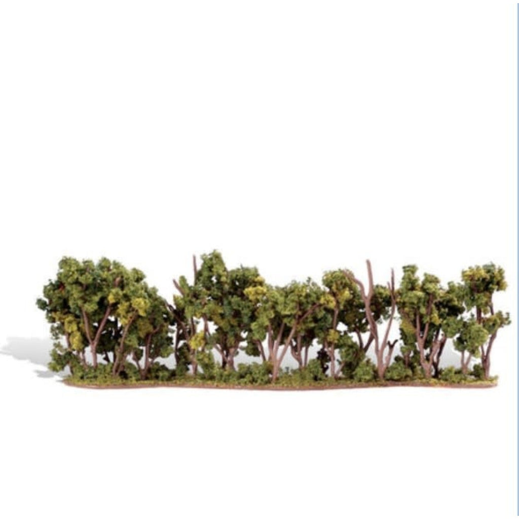 Woodland Scenics Woodland Classics Hedge Row Ready Made Trees 8-1/4 x 1 to 4"