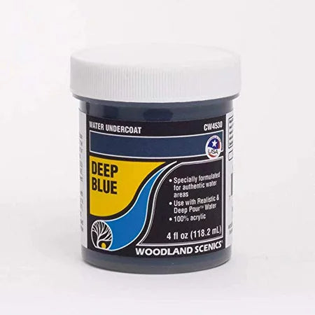 Woodland Scenics Water Undercoat Water System Deep Blue 4oz 118mL