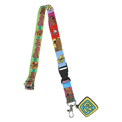 Scooby-Doo Multi Coloured Lanyard with Scooby Dog Tag Charm – Cartoon ...