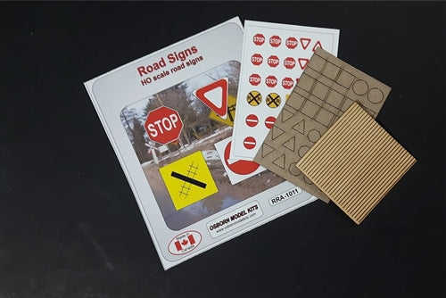 Osborn Model Kits RRA-1011 HO Road Signs Laser Cut Wood KIT NIB