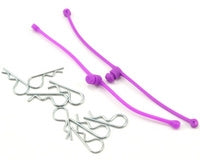 Du-Bro 2250 Body Klip Retainers w/Body Clips Purple