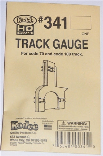 Kadee #341 HO Track Gauge For Code 70 & Code 100 Track