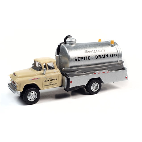 Classic Metal Works - Mini Metals 30604 HO 1957 Chevrolet Septic Tank Truck Montgomery Drain Service Assembled NIB