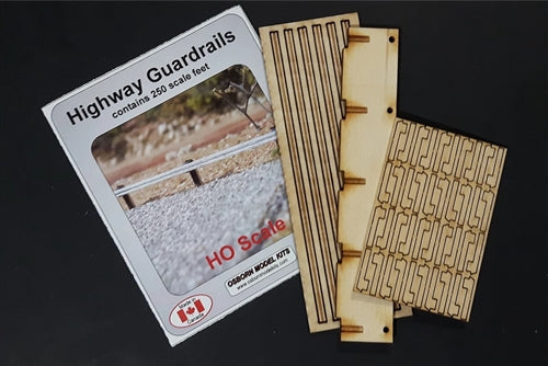 Osborn Model Kits RRA-1008 HO Guard Rails Laser Cut Wood KIT NIB