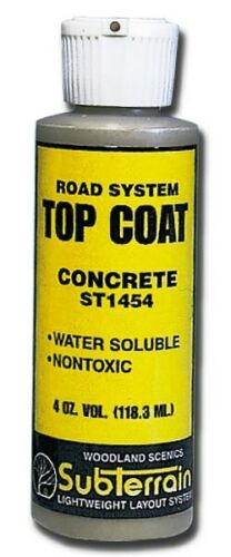 Woodland Scenics ST1454 Top Coat Road System Concrete 4oz (118mL) NIB